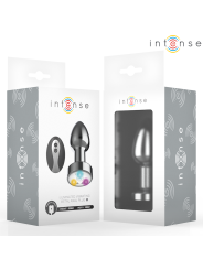 INTENSE - VIBRERENDE METALEN ANAALPLUG MET LED-LAMPJES EN AFSTANDSBEDI
