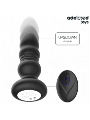 ADDICTED TOYS – ROTIERENDER VIBRIERENDER ANALPLUG MIT LED-LICHT UND FE