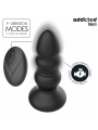 ADDICTED TOYS - PLUG ANAL GIRATÓRIO VIBRATÓRIO COM LUZ LED E CONTROLE 