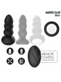 ADDICTED TOYS - TAPPO ANALE ROTANTE E VIBRANTE, LUCE LED, TELECOMANDO