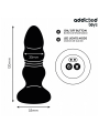 ADDICTED TOYS - PLUG ANAL GIRATÓRIO VIBRATÓRIO COM LUZ LED E CONTROLE 