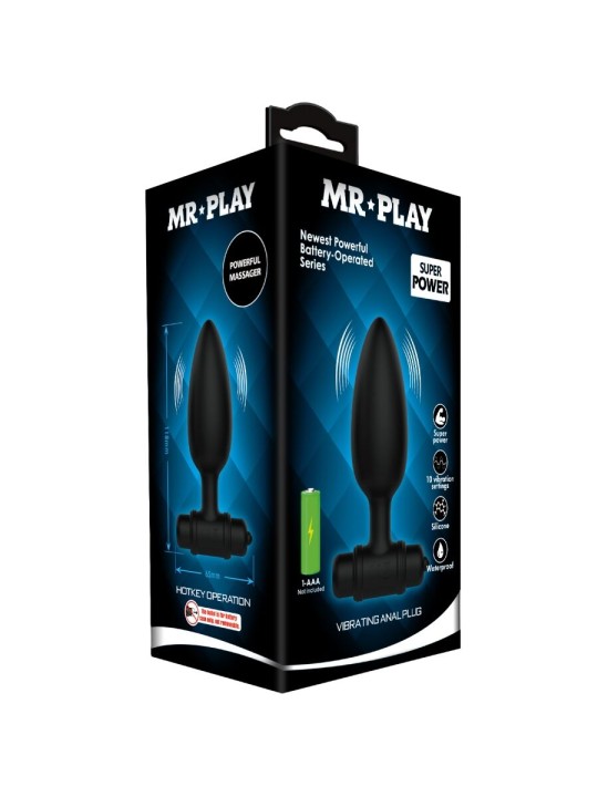 MR PLAY - SUPER POWER ANAL PLUG MIT VIBRATION