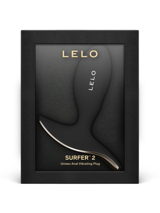 LELO - SURFER 2 UNISEX PLUG ANALE VIBRANTE NERO