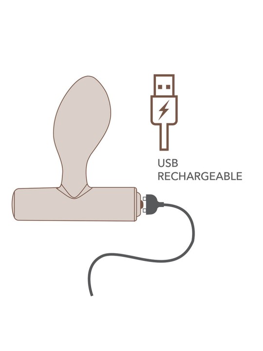 ROCKS-OFF - NOVA ORBITAL PREMIUM PLUG ANAL RECARGABLE 16 FUNCIONES AZU