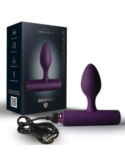 ROCKS-OFF - NOVA SOLARIS PLUG ANAL FINO RECARGABLE 16 FUNCIONES VIOLET