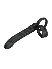 PRETTY LOVE - VIBRADOR ANAL MERRITT COM ANEL E VIBRAÇÃO PRETO