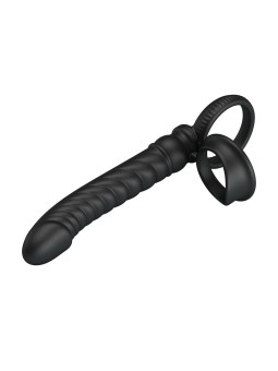 PRETTY LOVE - MERRITT ANAL VIBRATOR WITH RING AND VIBRATION BLACK