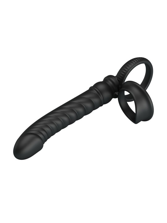 PRETTY LOVE - MERRITT VIBRADOR ANAL CON ANILLO Y VIBRACIÓN NEGRO