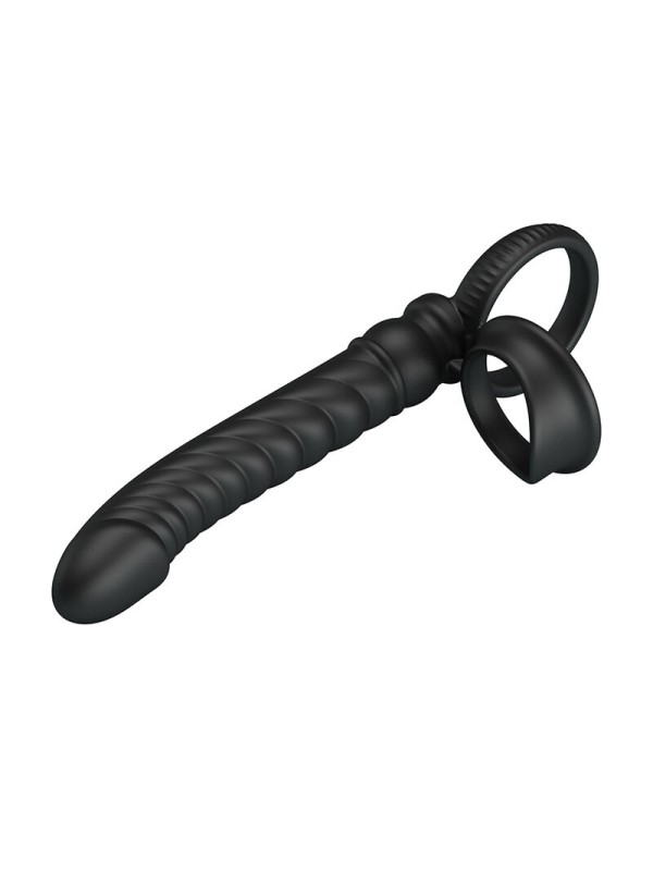 PRETTY LOVE - MERRITT ANALE VIBRATOR MET RING EN VIBRATIE ZWART