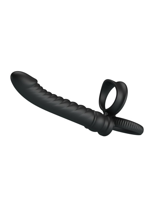 PRETTY LOVE - MERRITT ANALE VIBRATOR MET RING EN VIBRATIE ZWART