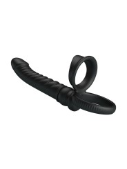 PRETTY LOVE - MERRITT ANALE VIBRATOR MET RING EN VIBRATIE ZWART