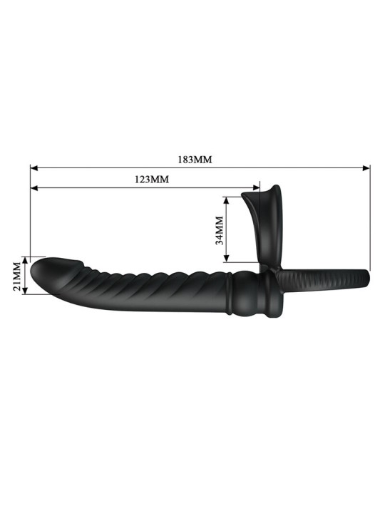 PRETTY LOVE - MERRITT ANALVIBRATOR MIT RING UND VIBRATIONSFUNKTION, SC