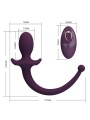PRETTY LOVE - LIOEA VIBRERENDE ANALE PLUG MET STAART 12 FUNCTIES PAARS