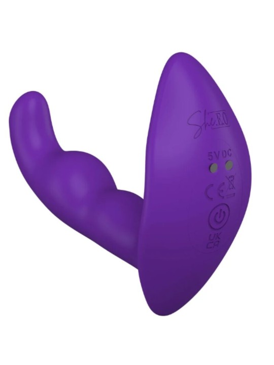 SHE.E.O - DRAAIENDE VIBRERENDE ANALE STIMULATOR MET AFSTANDSBEDIENING 