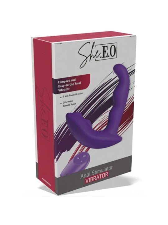 SHE.E.O – ROTIERENDER, VIBRIERENDER ANALSTIMULATOR MIT FERNBEDIENUNG –