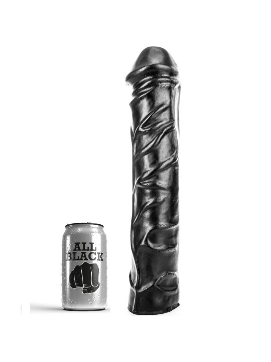 ALL BLACK - DILDO GIGANTE FISTING SUAVE 32 CM