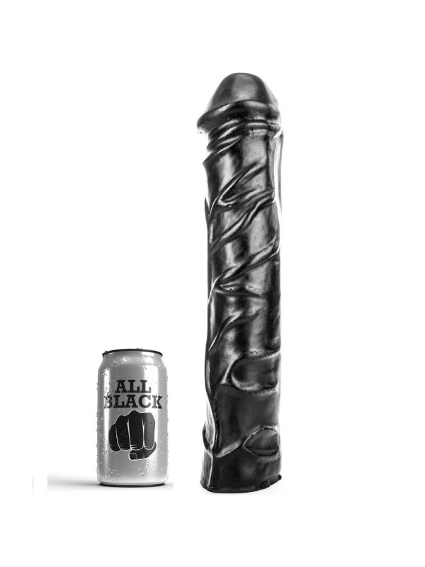 ALL BLACK - ZACHTE FISTING REUZE DILDO 32 CM