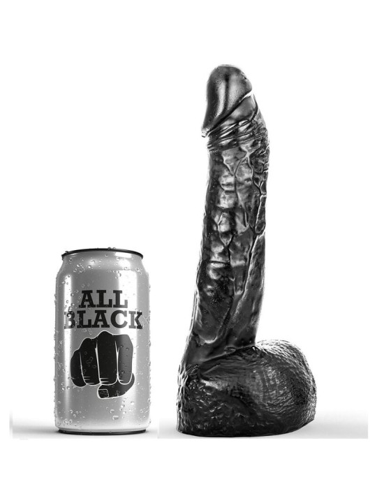 ALL BLACK - DILDO VUISTING 20 CM