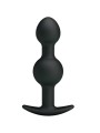 PRETTY LOVE - SILICONEN ANALE BALLEN SPECIALE STIMULATIE 10,3 CM ZWART