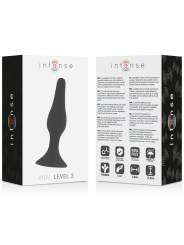 INTENSE - ANAAL NIVEAU 3 12,5CM ZWART