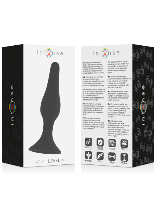 INTENSE - ANAL LEVEL 4 15.5CM NEGRO