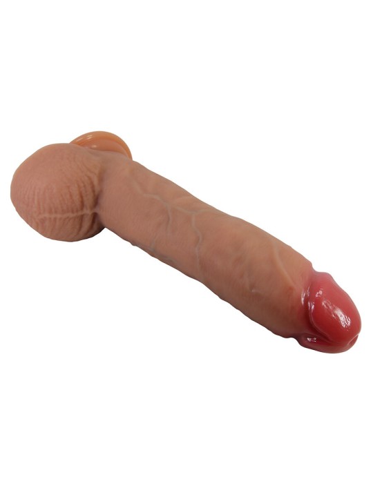 PRETTY LOVE - MENDEL REALISTISCHE DILDO MET ZUIGNAP 25,5 CM -Ø- 5,6 CM