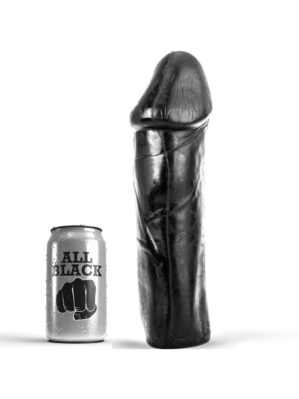 ALL BLACK - DONG 28 CM WITHOUT TESTICLES