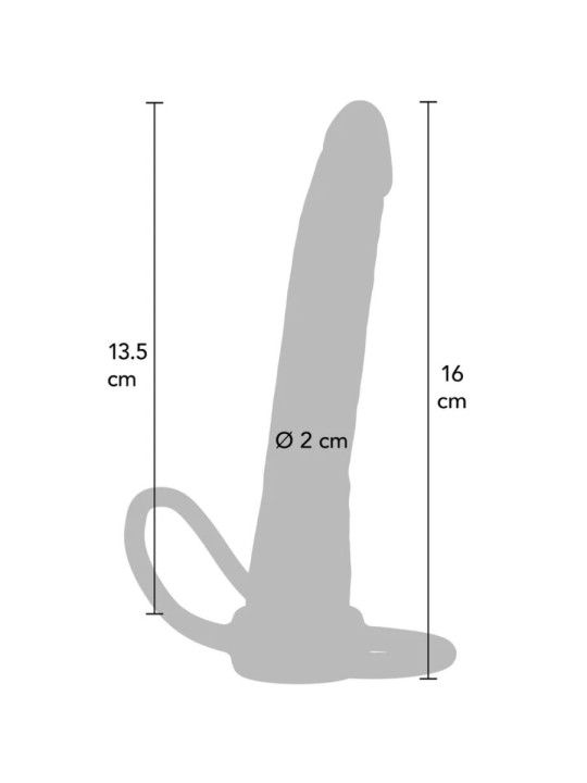GET REAL - DOUBLE TROUBLE SILICONEN ANALE PENETRATOR 16 CM