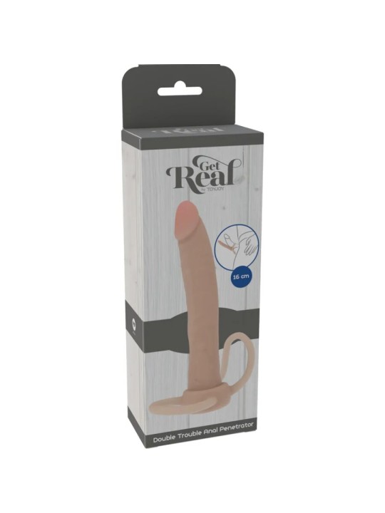 GET REAL - DOUBLE TROUBLE SILICONEN ANALE PENETRATOR 16 CM