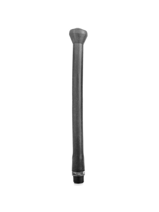 ALL BLACK - DUCHA ANAL SILICONA SISTEMA STOPPER 27 CM