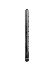 ALL BLACK - RIDGED DUCHA ANAL SILICONA 27 CM