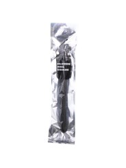 ALL BLACK - GERIBBELD SILICONEN ANALE DOUCHE 27 CM