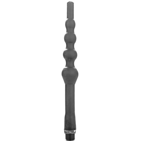 ALL BLACK - KRALEN SILICONEN ANALE DOUCHE 27 CM