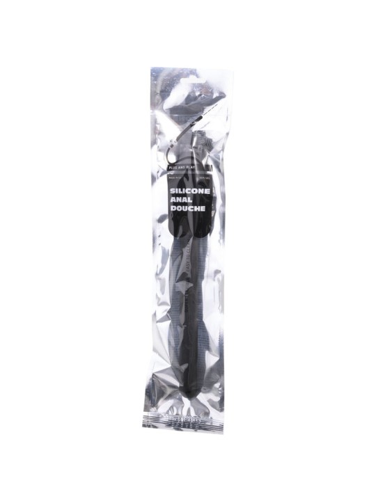 ALL BLACK - BEADED DUCHA ANAL SILICONA 27 CM
