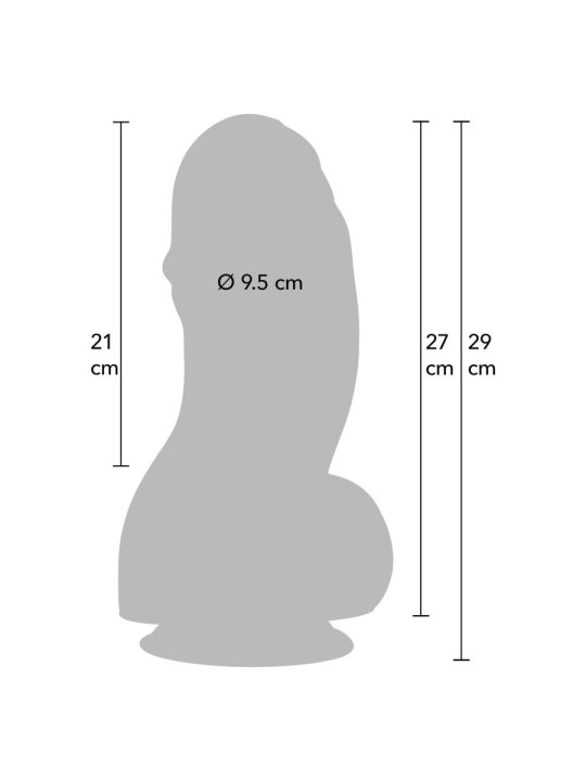HIDDEN DESIRE - INFERNO DILDO FAT BOYS 27 CM
