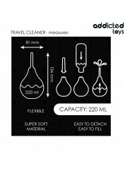 ADDICTED TOYS - LIMPADOR ANAL DE VIAGEM TAMANHO L 220 ML