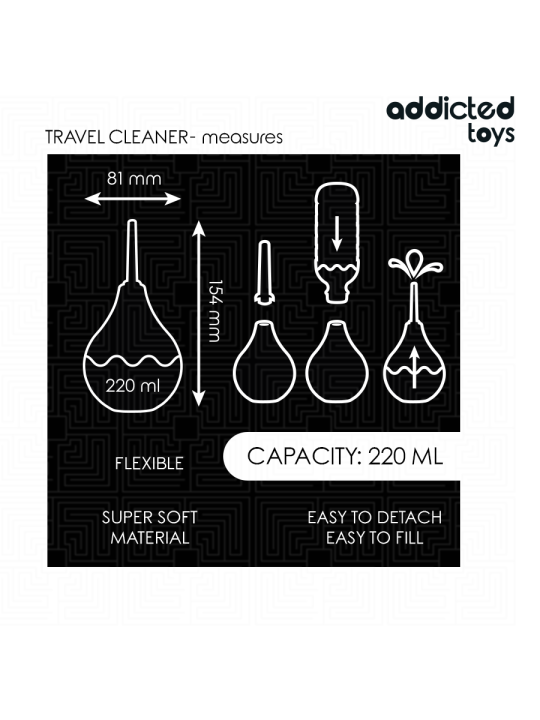 ADDICTED TOYS - NETTOYANT ANAL DE VOYAGE TAILLE L 220 ML