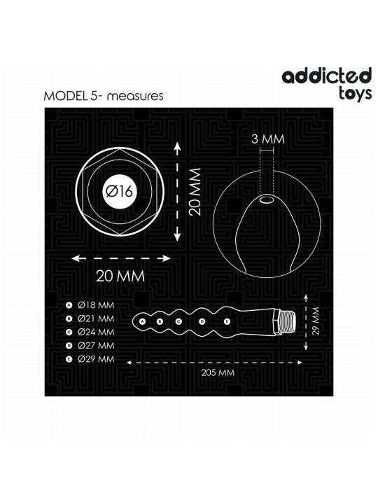 ADDICTED TOYS - ANAL CLEANER WITH UNIVERSAL ADAPTER MODEL 5