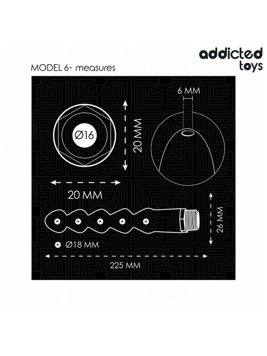 ADDICTED TOYS - ANALE REINIGER MET UNIVERSELE ADAPTER MODEL 6
