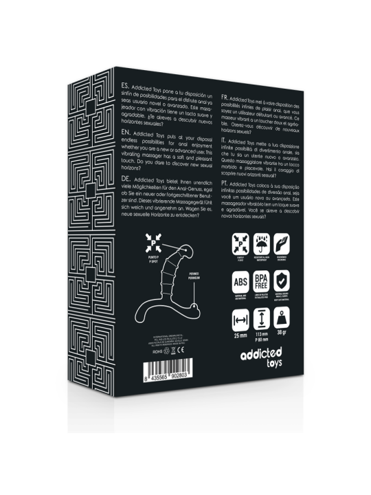 ADDICTED TOYS - PROSTAAT ANAAL PLEZIER ZWART