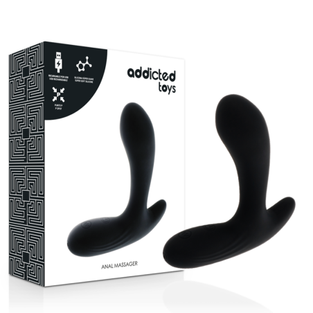ADDICTED TOYS - ANALE MASSAGER ZWARTE VIBRATIE
