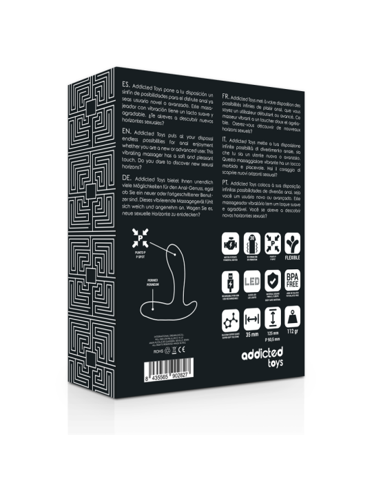 ADDICTED TOYS - ANAL MASSAGER SCHWARZE VIBRATION