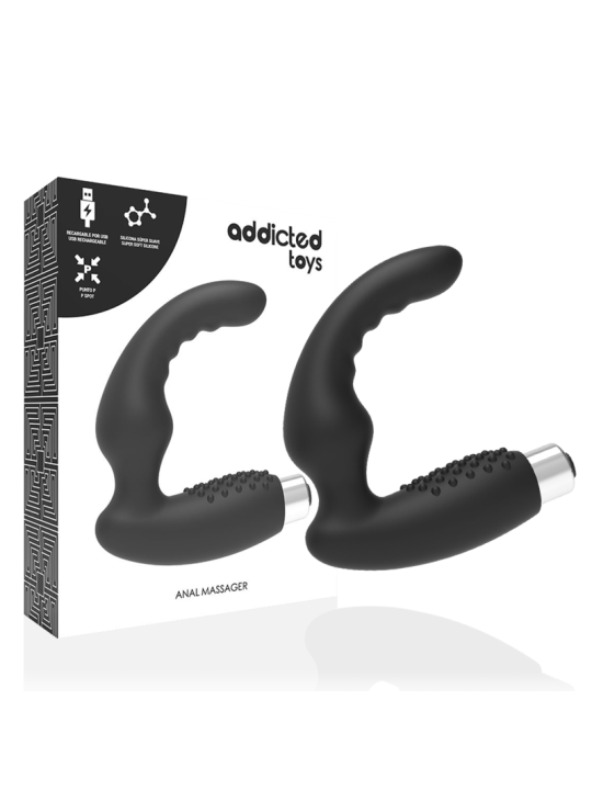 ADDICTED TOYS - VIBRADOR PROSTÁTICO RECARGABLE MODEL 2 - NEGRO