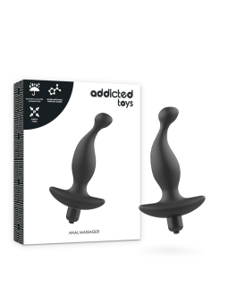 ADDICTED TOYS - MASSEUR ANAL AVEC VIBRATION NOIRE MODÈLE 1
