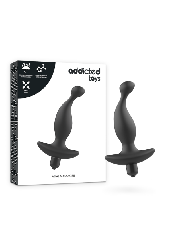 ADDICTED TOYS - ZWARTE VIBRERENDE ANALE MASSAGER MODEL 1