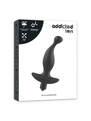 ADDICTED TOYS - MASAJEADOR ANAL CON VIBRACIÓN NEGRO MODELO 1