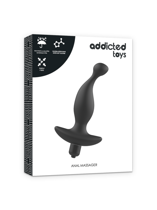 ADDICTED TOYS - ZWARTE VIBRERENDE ANALE MASSAGER MODEL 1