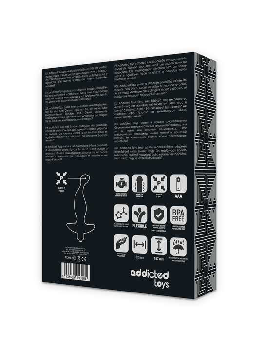 ADDICTED TOYS - ZWARTE VIBRERENDE ANALE MASSAGER MODEL 1