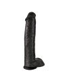KING COCK - DILDO REALISTICO CON TESTICOLI 38 CM NERO
