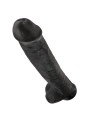 KING COCK - DILDO REALISTA COM TESTÍCULOS 38 CM PRETO